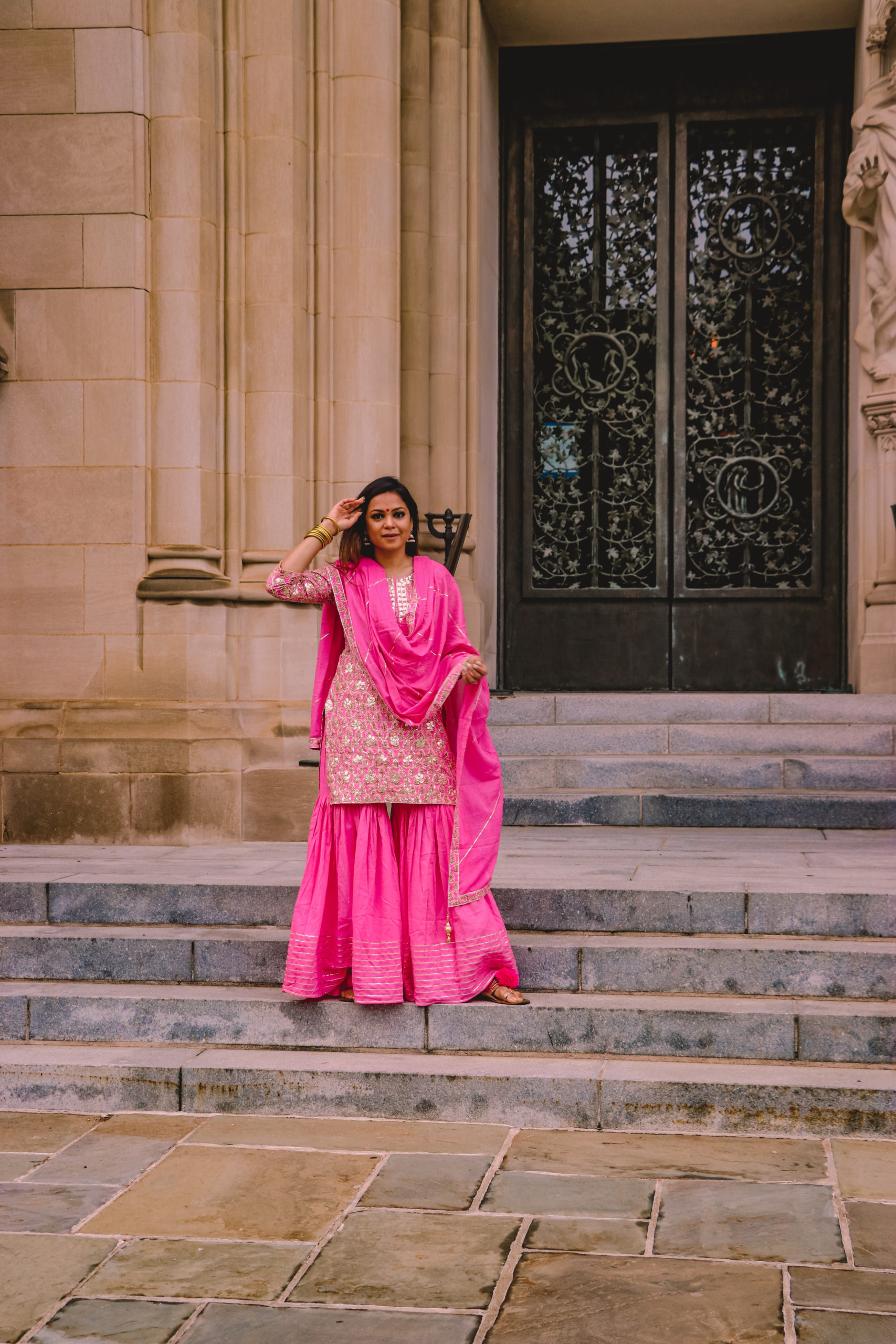Buy Hot Pink Lehenga Choli In Raw Silk Zardozi Embroidered Floral Jaal And  Net Ruching On The Hem Online - Kalki Fashion